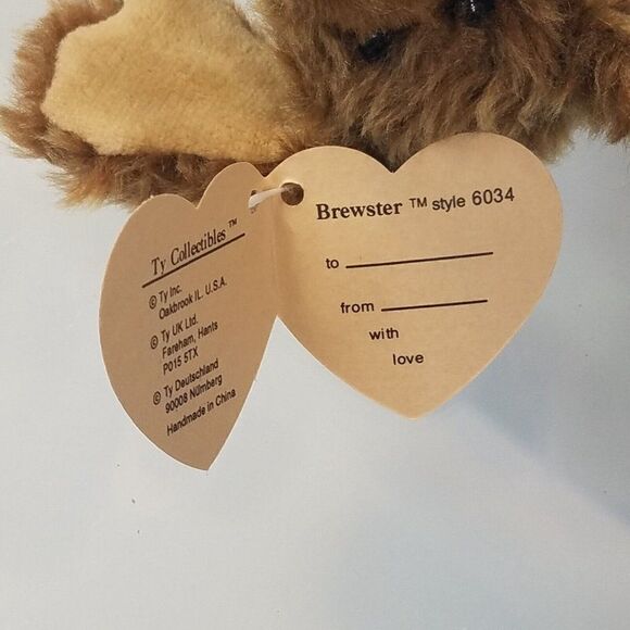 Ty Collectibles Brewster The Dog 6034 Retired Vintage 1993 - Picture 7 of 11